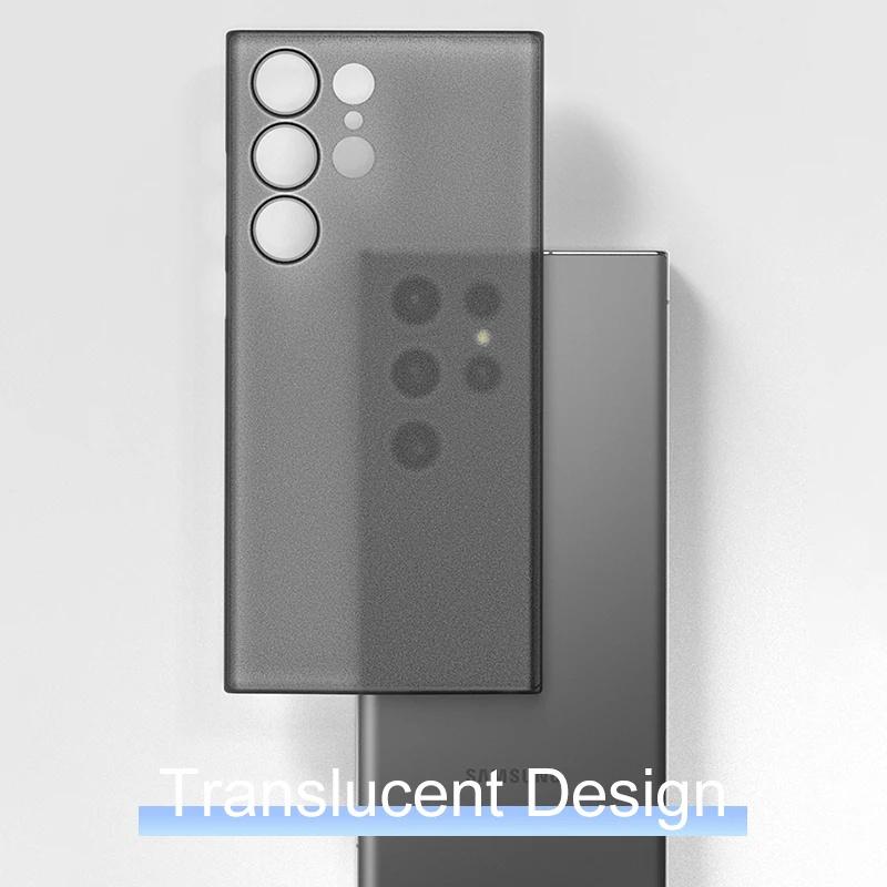 0,3 мм Ультратонкий Матовый Чехол Для Samsung Galaxy S24 Plus Ultra Прозрачный Жесткий Задний Чехол-Крышка Из ПП Для Samsung S 24 S24+ ПК