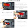 ABS Rear Fog Lampshade Guards Lamp Protector For Ford Suzuki Jimny 2007-2017 Exterior Accessories, Smocked Black