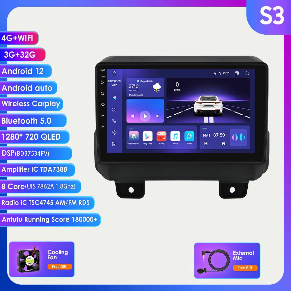 Hizpo 2din Android Автомагнитола для JEEP Wrangler JL 2018 2019 2020 2021 Gladiator Car Radio Мультимедиа Видео Плеер GPS Navi Carplay 4G RDS