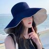 Anti-UV Bucket Hat Double-Sided Fisherman Cap Spring Summer Panama Hat  Women Men