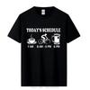 Oversized T Shirts Funny Cycls T-Shirt Mountain Biking Schedule Unisex Brand New T-Shirts Cotton Tops Tees Fitness T-shirt