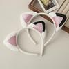 Cartoon Cat Ear Plush Headband for Girls - Cute & Essential for Washing Face and Applying Masks