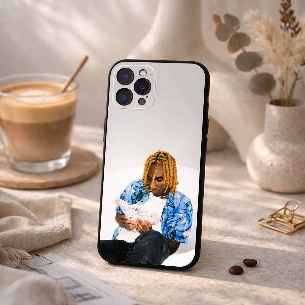 O-OsamaSon R-Rapper Phone Case For iPhone17,16,15,14,13,12Plus,Pro Max,XS,5G Soft Silicone Black Cover