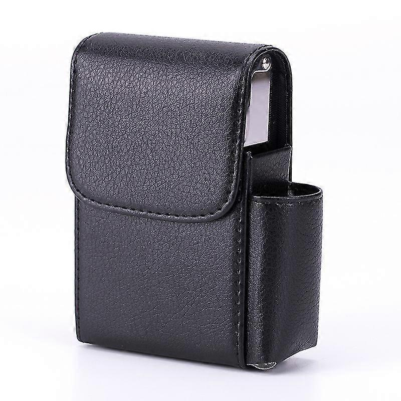 Cigarette Case With Pu Leather, Flip Lighter Bag, Business Card Caserose red
