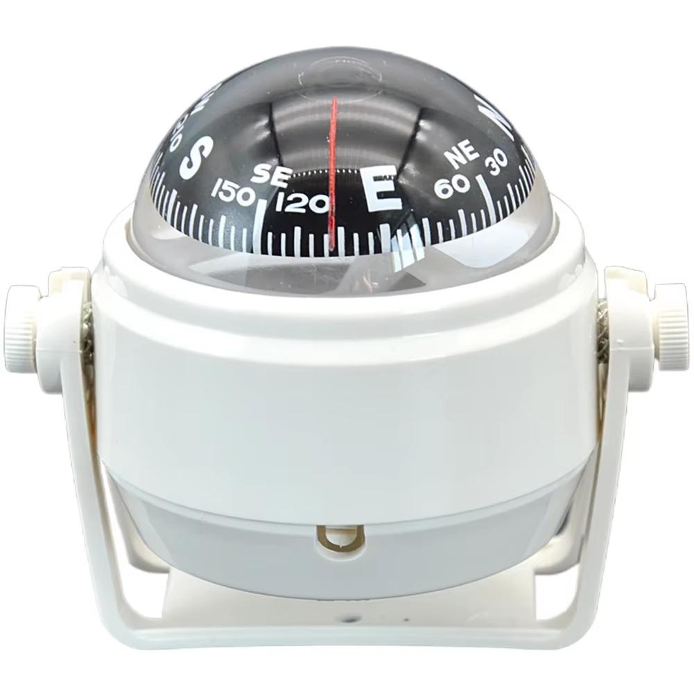 Ball Shaped Vehicle Navigation Car Compass with Dial Sea Pivoting Marine Boat Compass Splashproof Sea Marine Electronic Compass