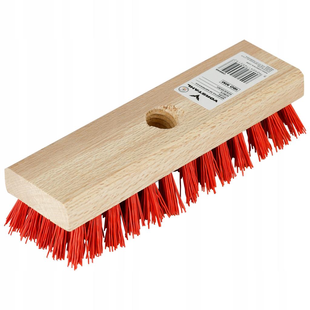 Nylon scrub brush with wooden handle 190mm Vorstahl