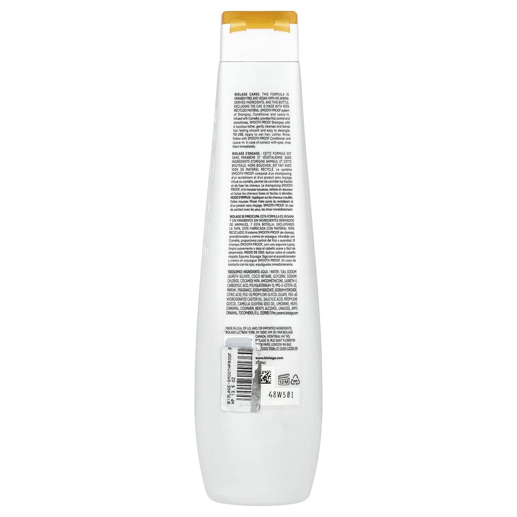 BIOLAGE Smooth Proof, шампунь, для вьющихся волос, 13,5 жидких унций (400 мл)