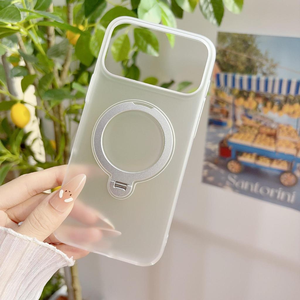iPhone 17 Pro Магнитный прозрачный чехол 360° с вращением - Полное покрытие
