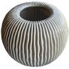 Pallida Collection Striped Vase