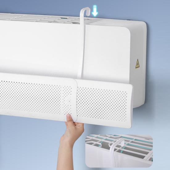 Выдвижной дефлектор для кондиционера воздуха Регулируемый дефлектор для ветрового стекла с защитой от прямого обдува Универсальный подвесной дефлектор для кондиционера воздуха