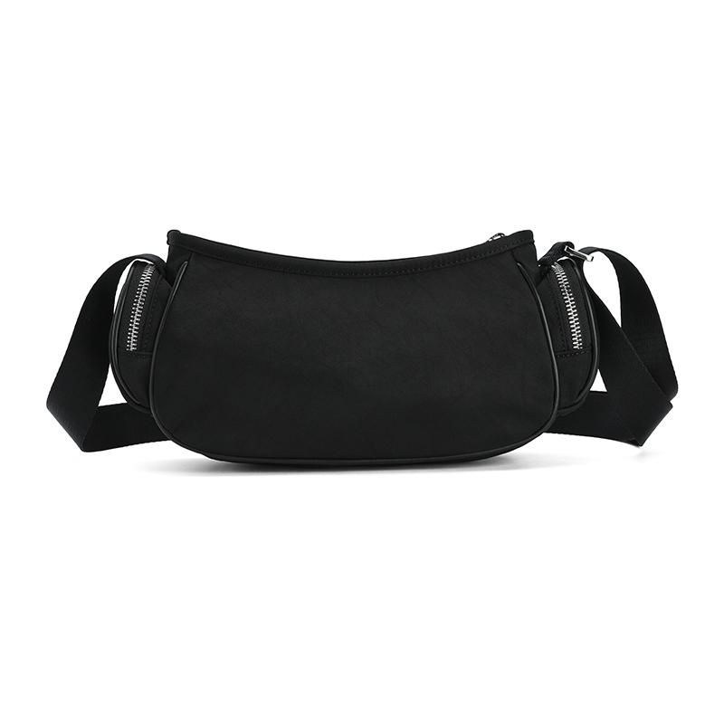 FILA Heritage Series Classic Versatile Daily Casual Fabric Crossbody Bag Unisex bags Black F13W528163FBK