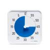 TIME TIMER 19 см, таймер на 60 минут, белый/синий, таймер для управления/обучения, TT08C-WHT-BL-W (подлинный продукт)