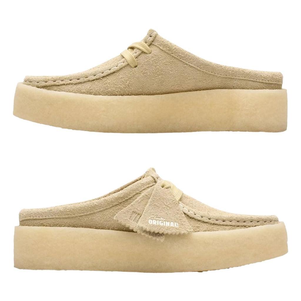 Wallabee Cup Low Standard Shoes Clog Sandals Suede Maple Beige WALLABEE CUP LO 26176568 [Clarks] Женские Light_Maple UK7.5(26.5см)