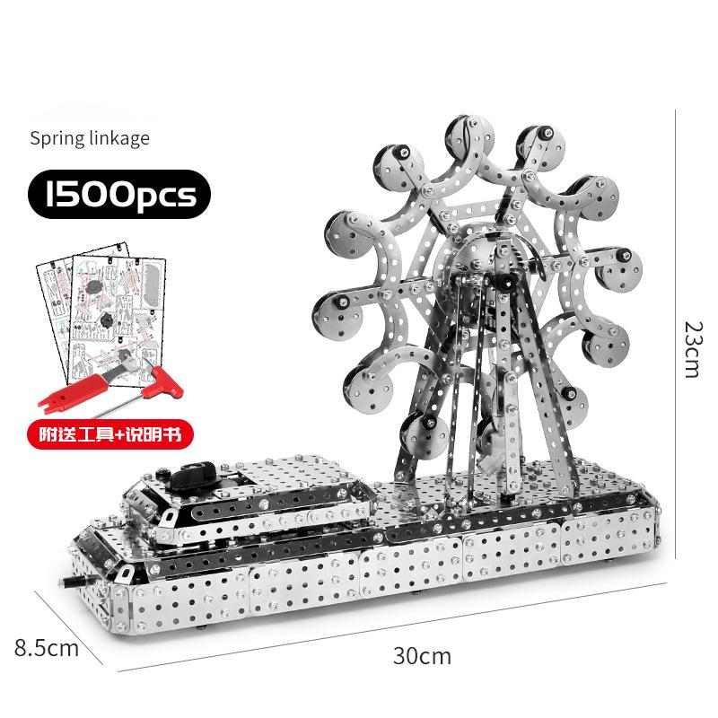 Взрослый Силовой Механический Конструктор Строительный Блок Мальчик Сложный Винт Гайка Ручная Сборка Модель Мотоцикла Металлическая Игрушка Подарок