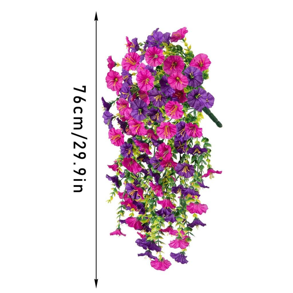 Nil Ipomoea Artificial Flower Vine Wall Decor With Plastic Flowers For Parties