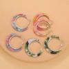 3 пары женских серег C-образной формы, винтажные ювелирные изделия, гальванические геометрические серьги-кольца, подарок на день рождения
