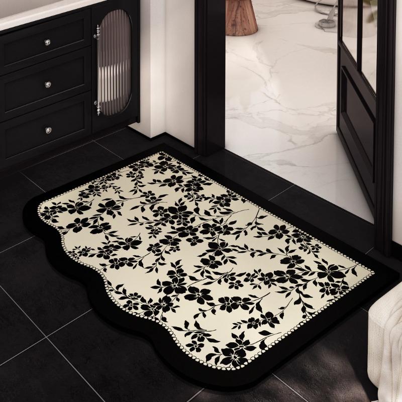 New bathroom floor mat Soft diatom mud Non-slip absorbent foot mat Toilet bathroom special can be cut and ized mat