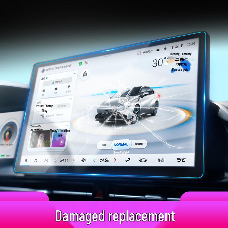 Совместим с 25 моделями GAC Aion RT: Защитная пленка для центральной консоли, экрана и приборной панели.