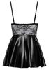 Noir - Sexy Short Dress With Delicate Lace Black XL