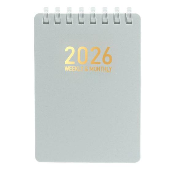 Ежедневник 2026 года формата А7 карманного размера, блокнот на спирали, для юристов, медсестер, для эскизов, органайзер задач для работы, учебы, планирования