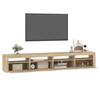 Vidaxl Szafka Tv Z Oświetleniem Led, Dąb Sonoma, 240X35X40 Cm