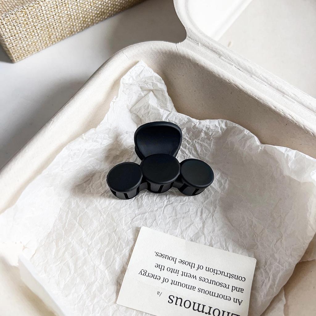 Универсальная заколка для волос в виде акулы с матовым цветочным узором для хвостиков и полузавязанных причесок