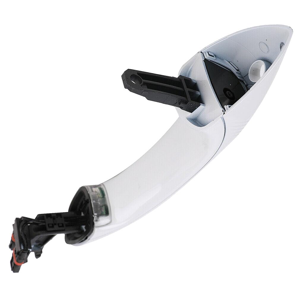 4X Outer Outside Exterior Comfort Access White Door Handle Set For BMW 5 6 7 Series F07 F10 F11 F06 F12 F13 F01 F02 51217231931
