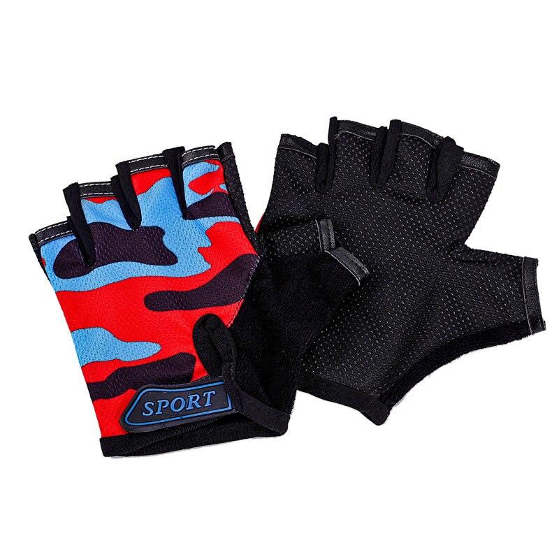 1 Pair Children Sports Gloves Half Finger Kids Riding Cycling Running Gloves Boys Girls Outdoor Sports Gloves for Christmas Gift