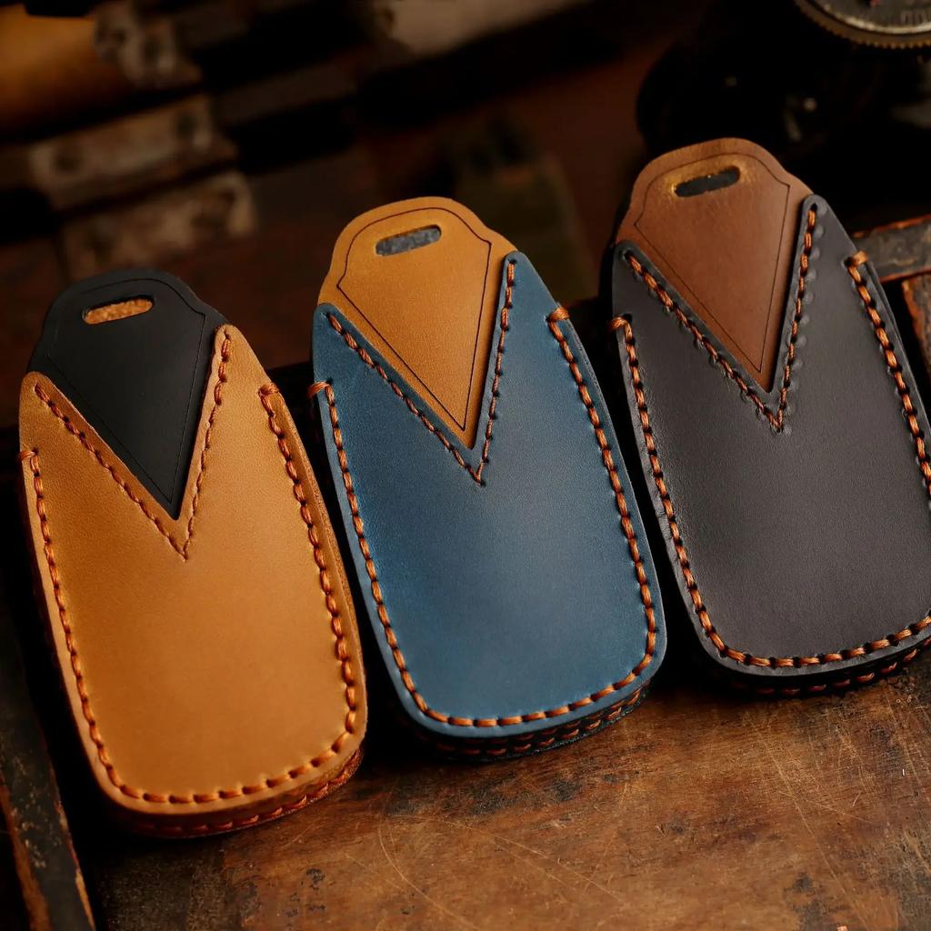 Car Key Pouch Leather Case Cover Fob Holder Keyring Shell for Chery Tiggo 3 5X 4 8 Glx 7 2019 2020 Arrizo for Cheri Tiggo 8