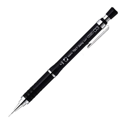 Zebra Mechanical Pencil Tect Two Way Light 0.3 Pure Black MAS42-PBK