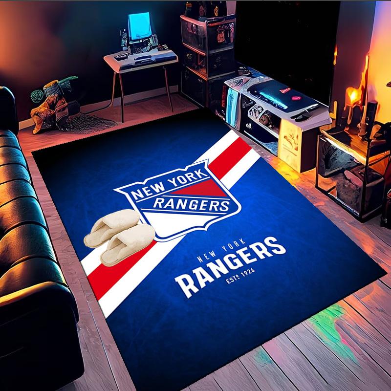 New York Crest Area Rug Suitable for Indoor And Outdoor,Carpets for Kitchens, Homes, Offices, Living Rooms,Home Decor,Christmas Gift