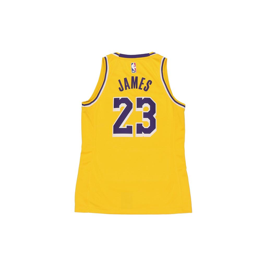 Nike Баскетбольная майка LeBron James Icon Edition Lakers Fan Pullover, женская майка, желтая AA7125-736