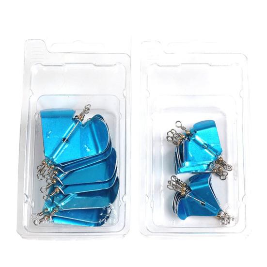 10Pcs Practical Fishing Lure Spinner Heart Shape Reliable
