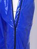 Mens Vinyl Waterproof Reusable Pants Elastic Waistband Side Pockets Two Way Zippers Trousers