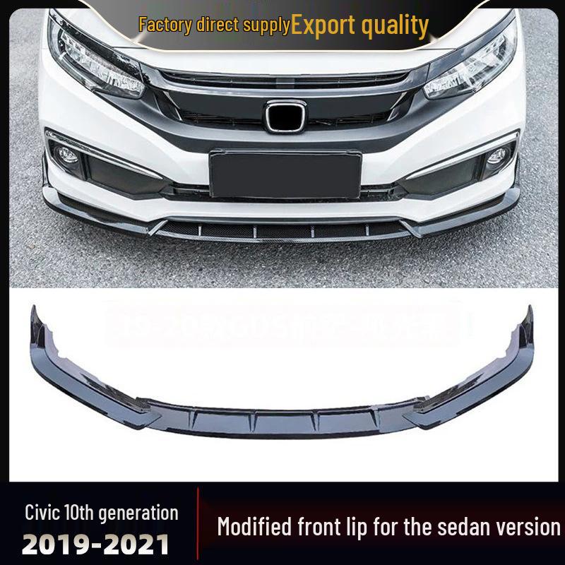 Civic Sedan Десятого Поколения (2019-2021) Комплект боковых сплиттеров переднего бампера