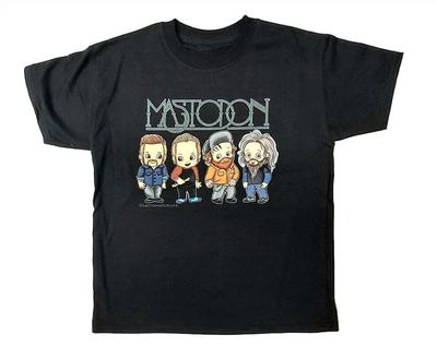 MASTODON Персонажная группа Черная унисекс Футболка одного размера