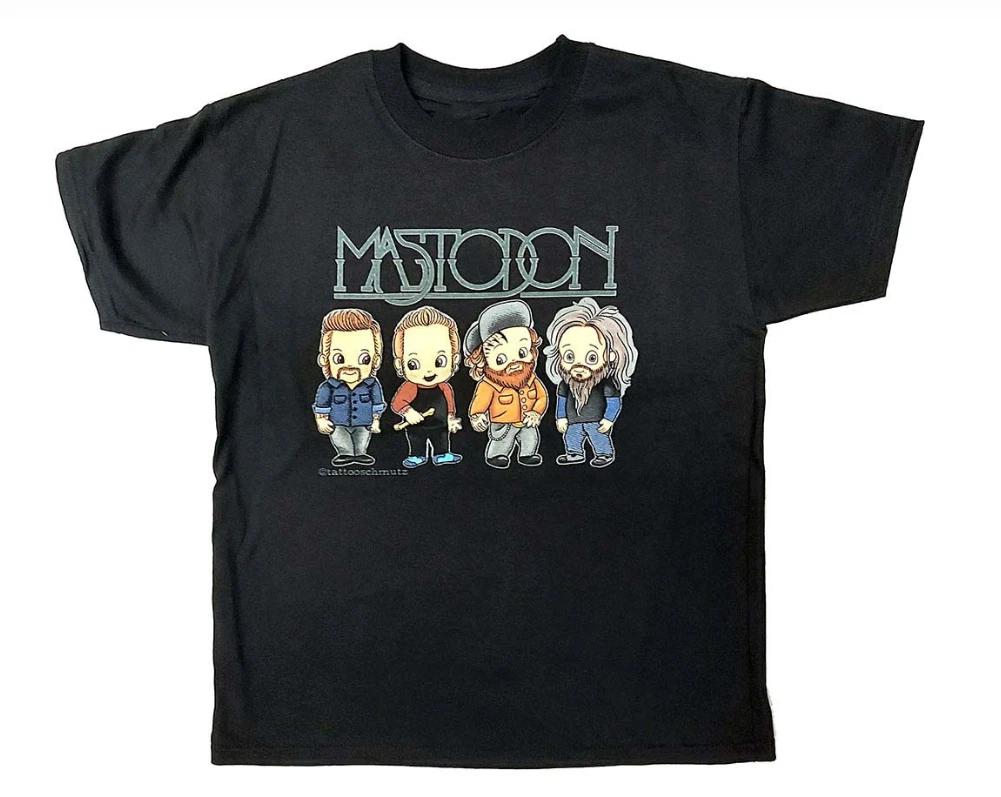 MASTODON Персонажная группа Черная унисекс Футболка одного размера
