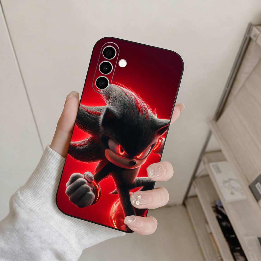 Game S-Sonic The H-Hedgehog Phone Case For Samsung Galaxy A73,A72,A71,A70,A53,A52,A51,Others Soft Black Cover