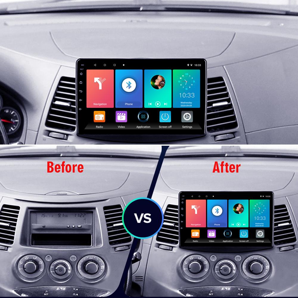 Android для Mitsubishi Grandis 1 2003-2011 автомобильный радиоприемник мультимедийный видеоплеер навигация GPS Carplay 2Din 4 + 64 ГБ