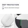 Kwmobile чехол для наушников Чехол, совместимый с Apple Airpods 4 - беспроводные наушники силикон Защита от падений белый