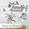 Family Is Where Life Begins Love Never Ends Metal Wall Art Decor Home Decorating