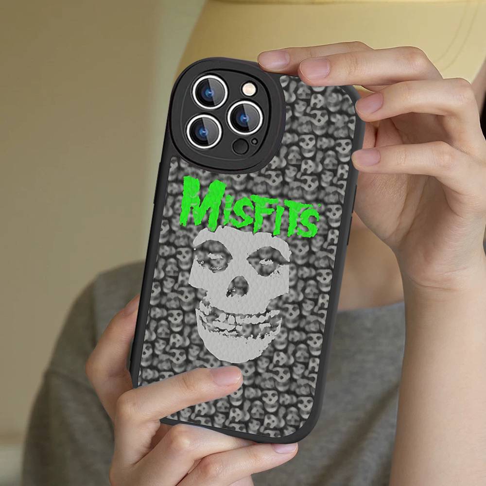Чехол M-Misfits G-Glenn Danzig для IPhone 16 15 14 13 12 11 Pro Max Plus, ударопрочный, кожаный, мягкий