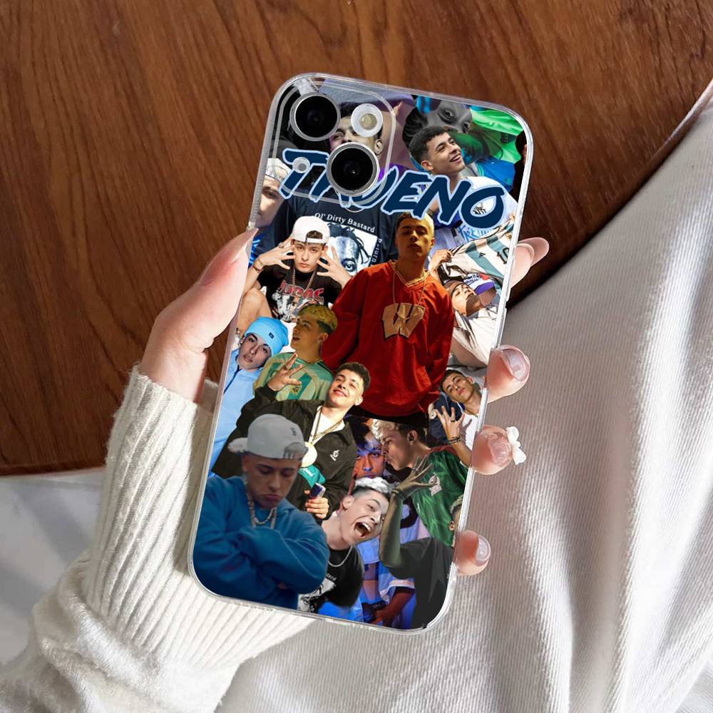 Singer Trueno Clear Silicone Soft TPU Phone Case For iphone 17 16 15 14 Plus 13 12 Mini 11 Pro Max Shell Capa