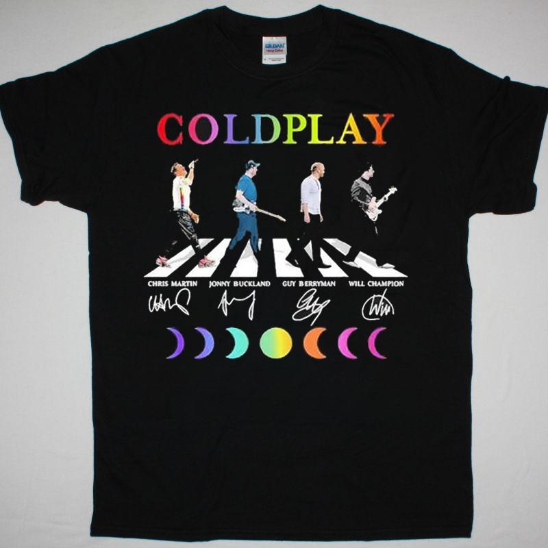 Футболка Coldplay Abbey Road с автографом Концертный тур 2024 IM0240