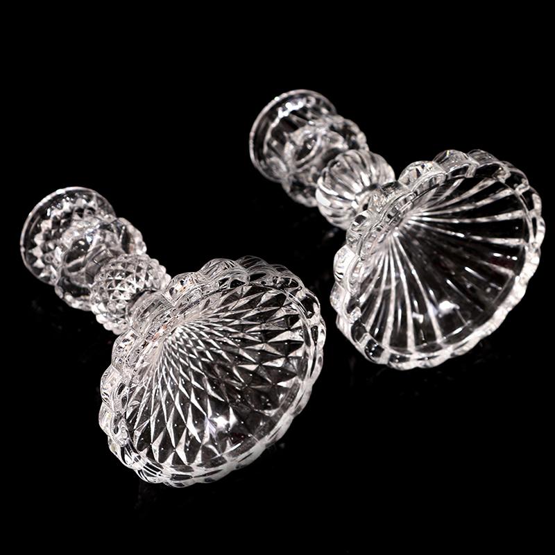 Винтажный стеклянный прозрачный подсвечник, подсвечник для ужина, домашние свадебные украшения