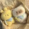 Cute Cartoon Siamese Cat Rabbit Plush Toy Keychain Kawaii Soft Stuffed Doll Bag Pendant Decoration
