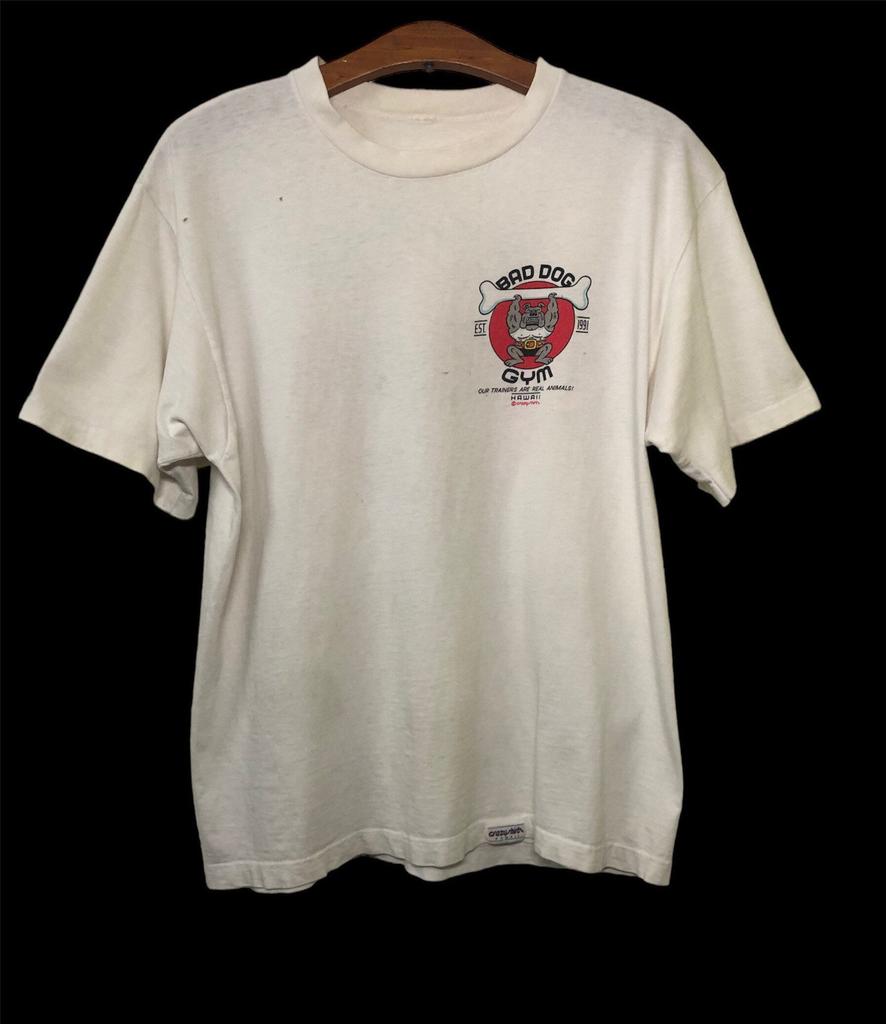 Vintage 90s Bad Dog Gym Crazy Shirt T Shirt