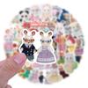 60 Новых наклеек-дудлов с критериями калико, декоративные наклейки для блокнота, чемодана, мультяшные наклейки