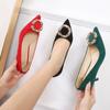 Sharp Pointed Work Professional Women's Shoes New Style Slim Heel Shallow Mouth Casual High Heels Women's Singles Shoes