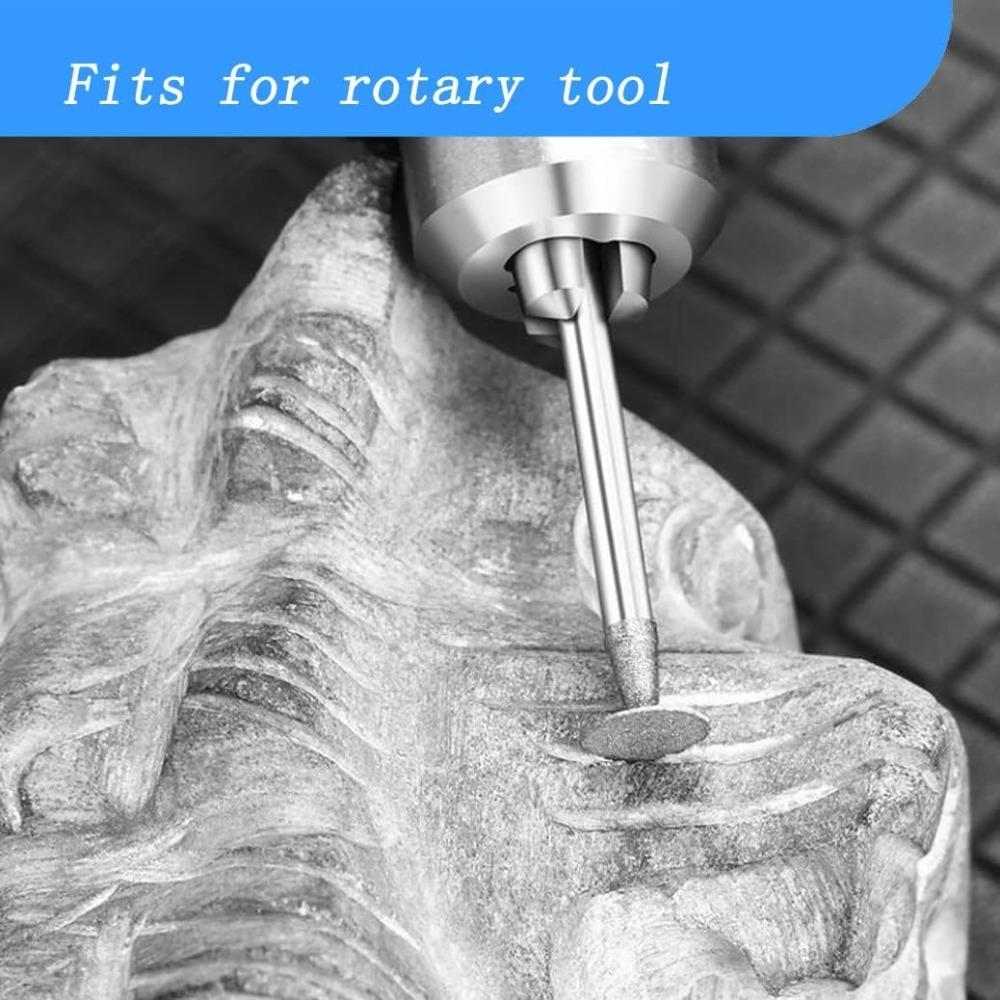 Алмазная шлифовальная головка с хвостовиком 3 мм, Т-образные алмазные отрезные диски, Вращающийся инструмент Dremel, тонкий диск, крючок